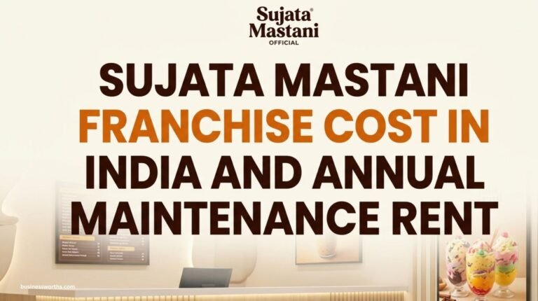 Sujata Mastani franchise cost in India and annual maintenance rent